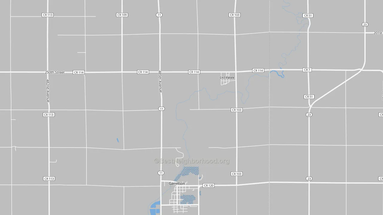 Transit Grade map of Sherman, SD
