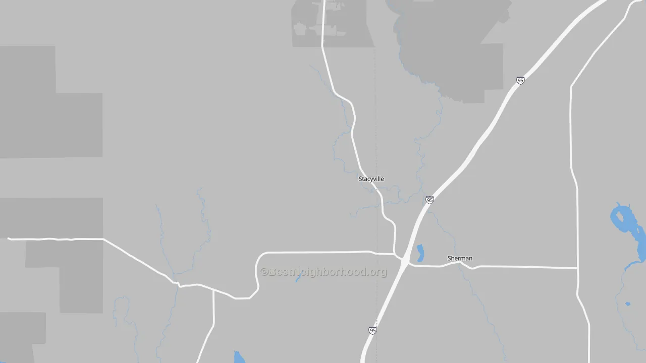 Transit Grade map of Sherman Station, ME