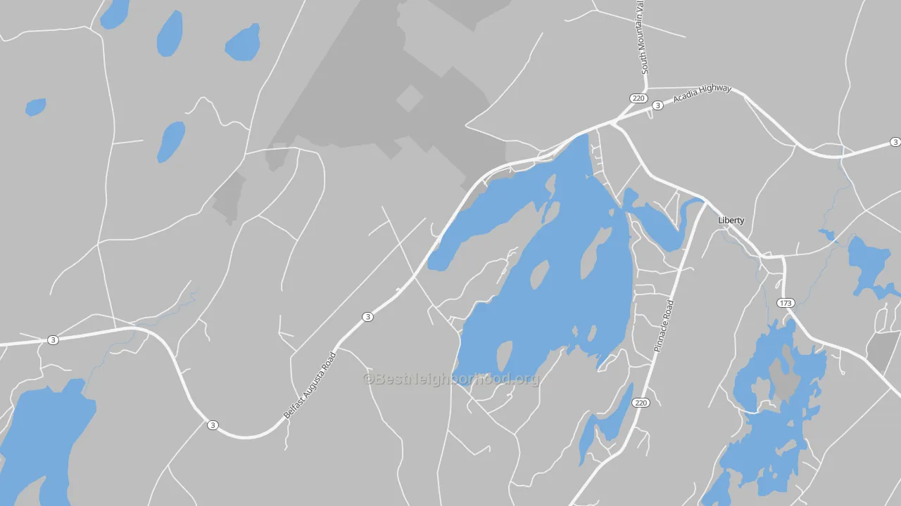 Transit Grade map of Shermans Corner, ME