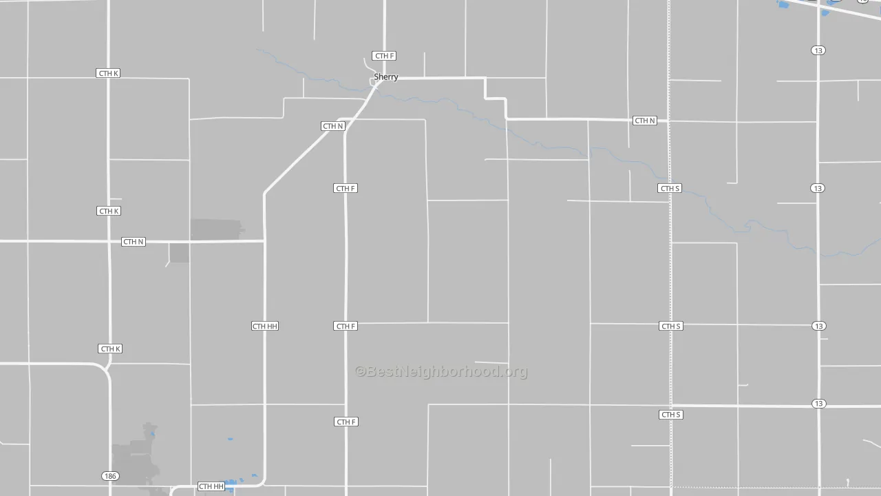 Transit Grade map of Sherry, WI