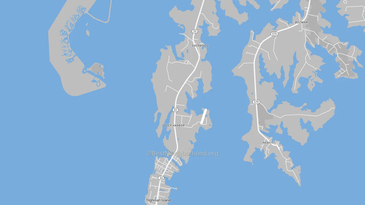 Transit Grade map of Sherwood, MD