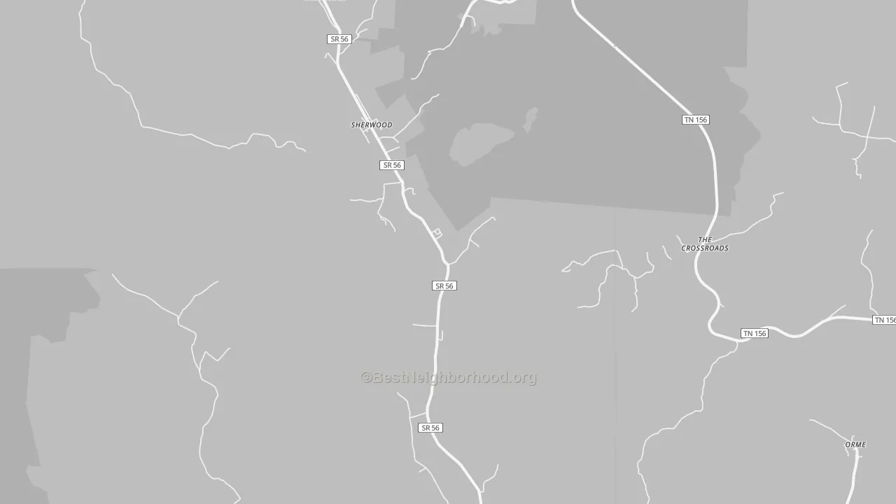 Transit Grade map of Sherwood, TN