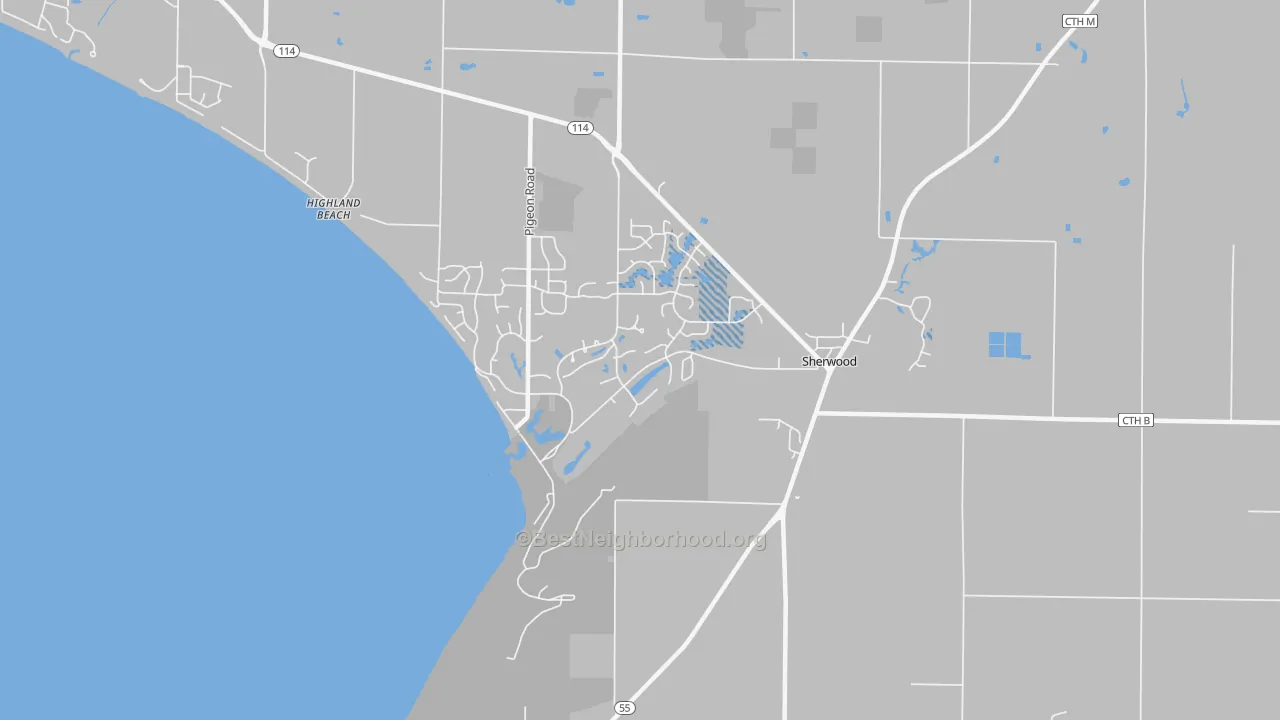 Transit Grade map of Sherwood, WI