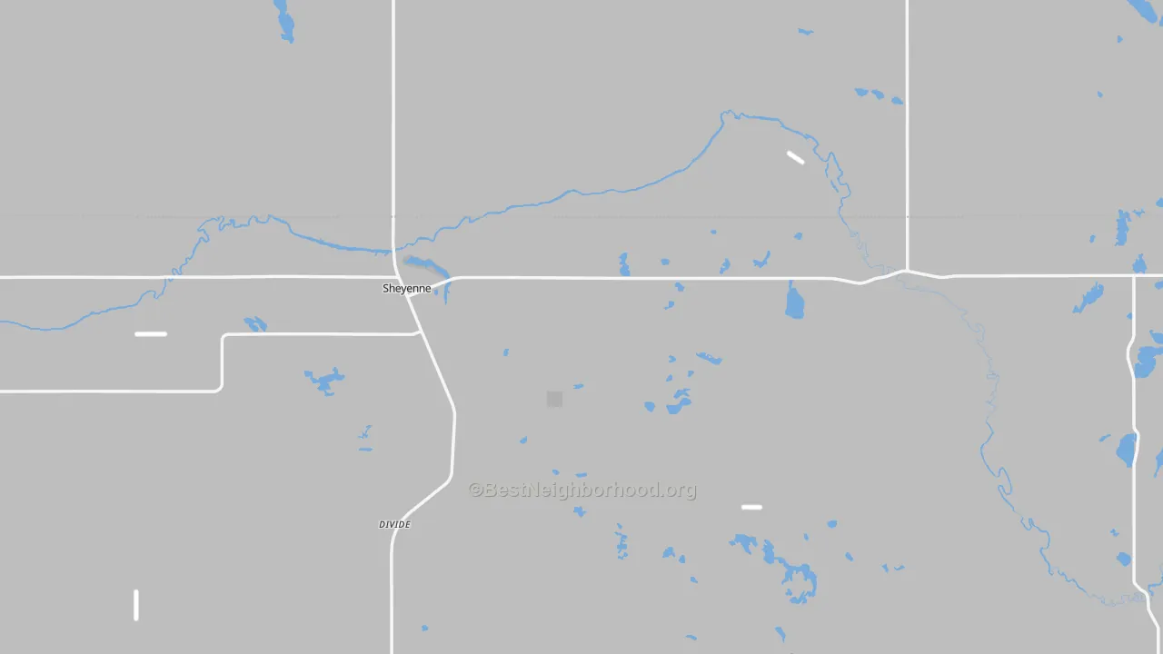 Transit Grade map of Sheyenne, ND