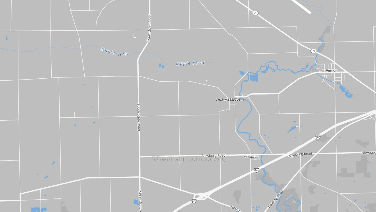 Transit Grade map of Shiawasseetown, MI