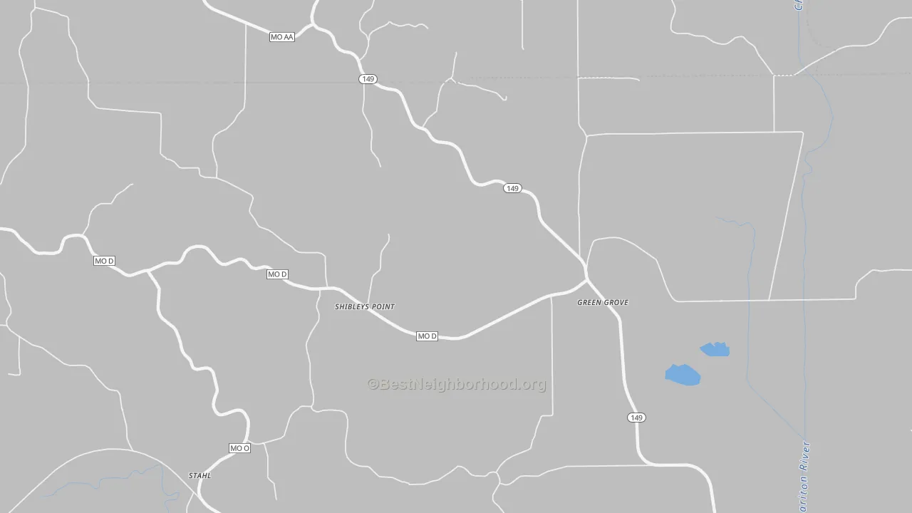 Transit Grade map of Shibleys Point, MO