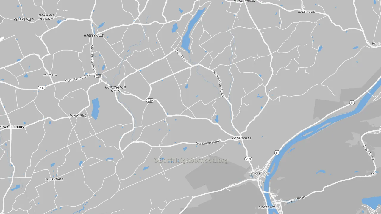 Transit Grade map of Shickshinny, PA