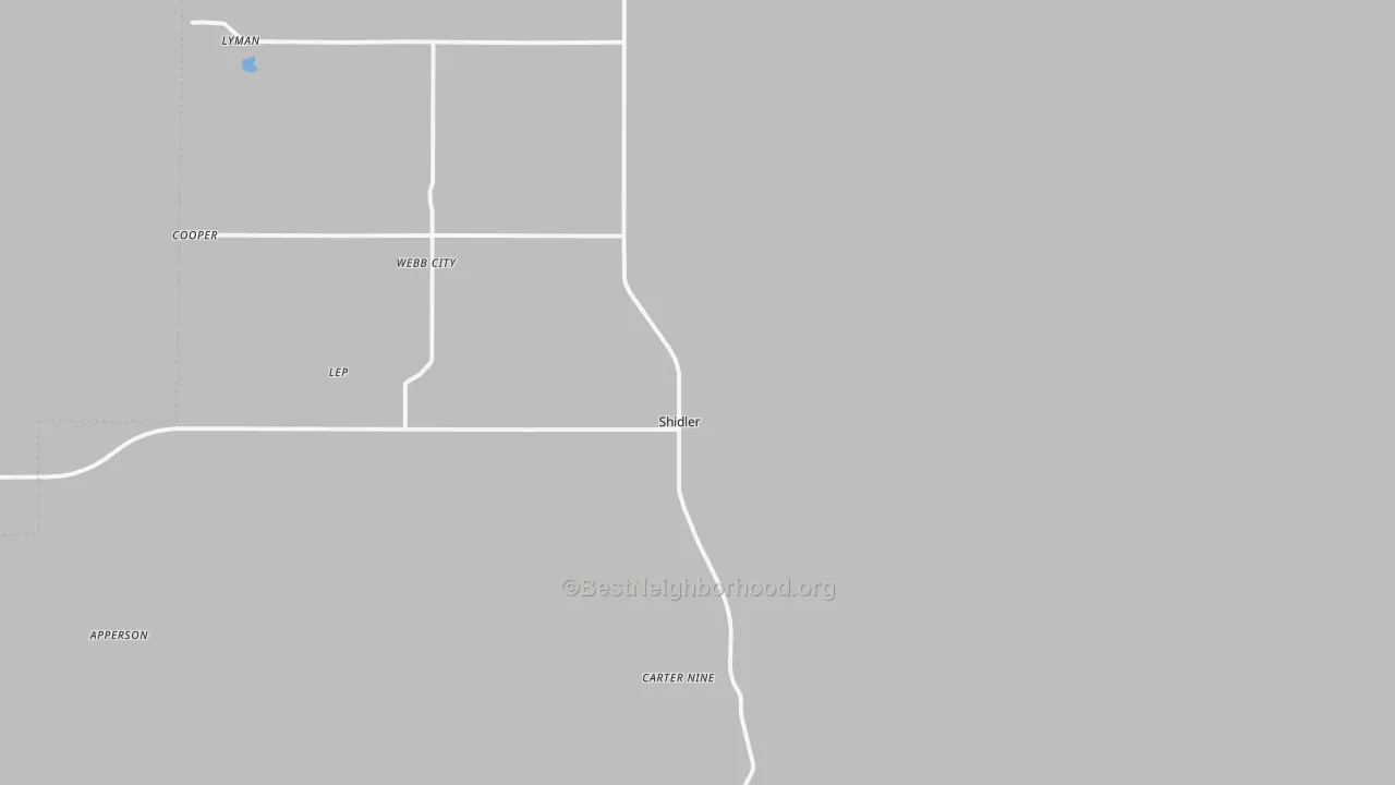 Transit Grade map of Shidler, OK