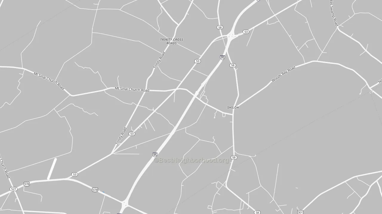 Transit Grade map of Shiloh, SC