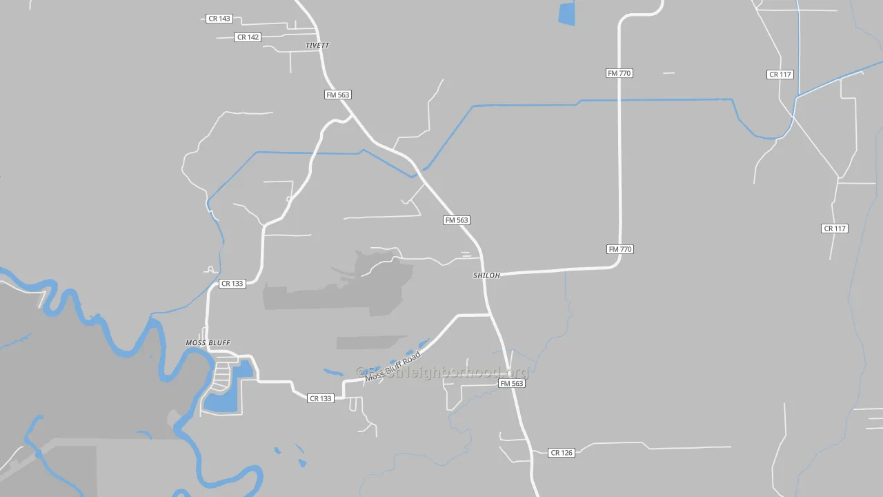 Transit Grade map of Shiloh, TX