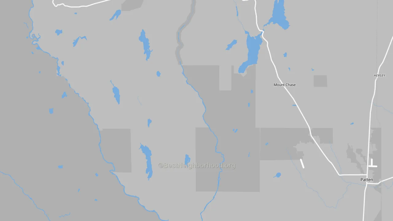 Transit Grade map of Shin Pond, ME