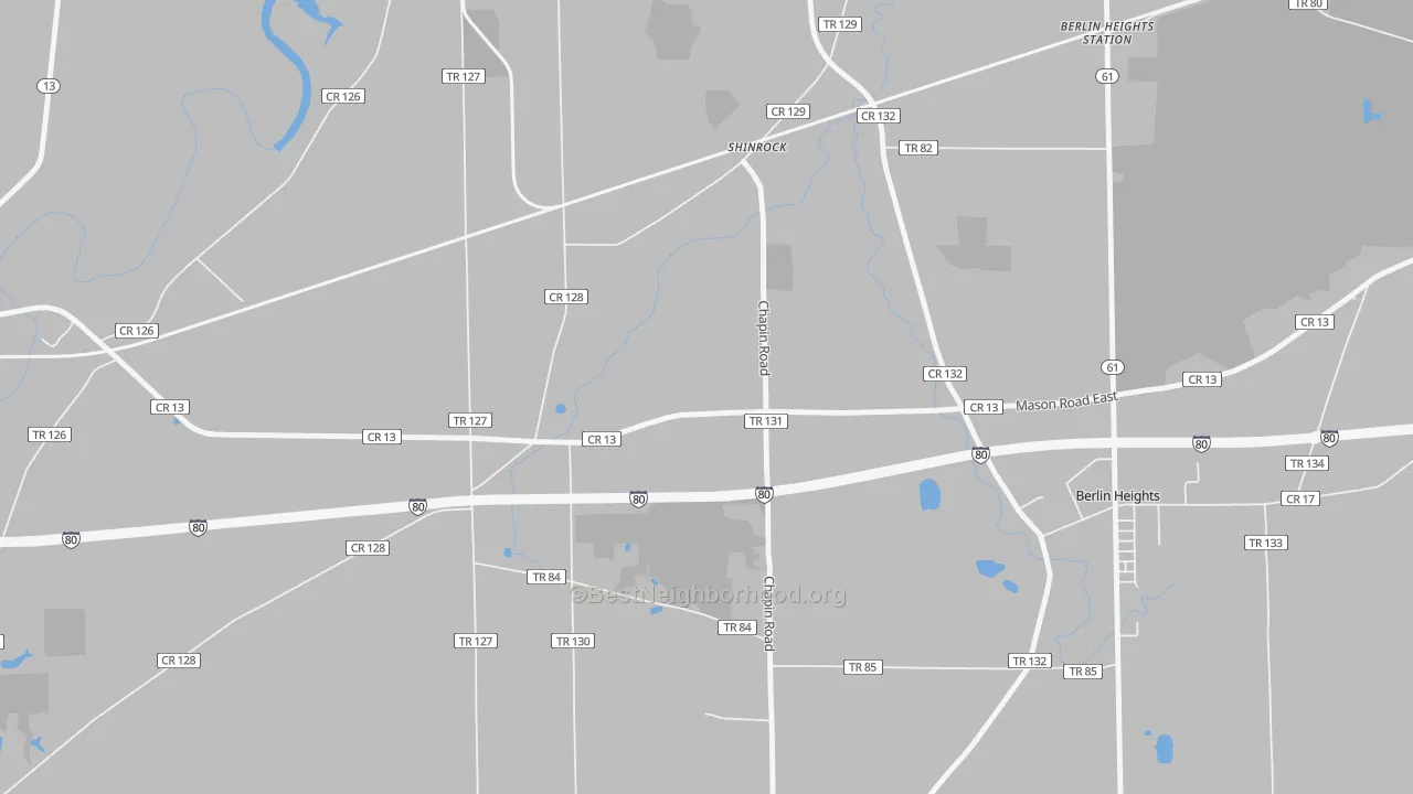 Transit Grade map of Shinrock, OH
