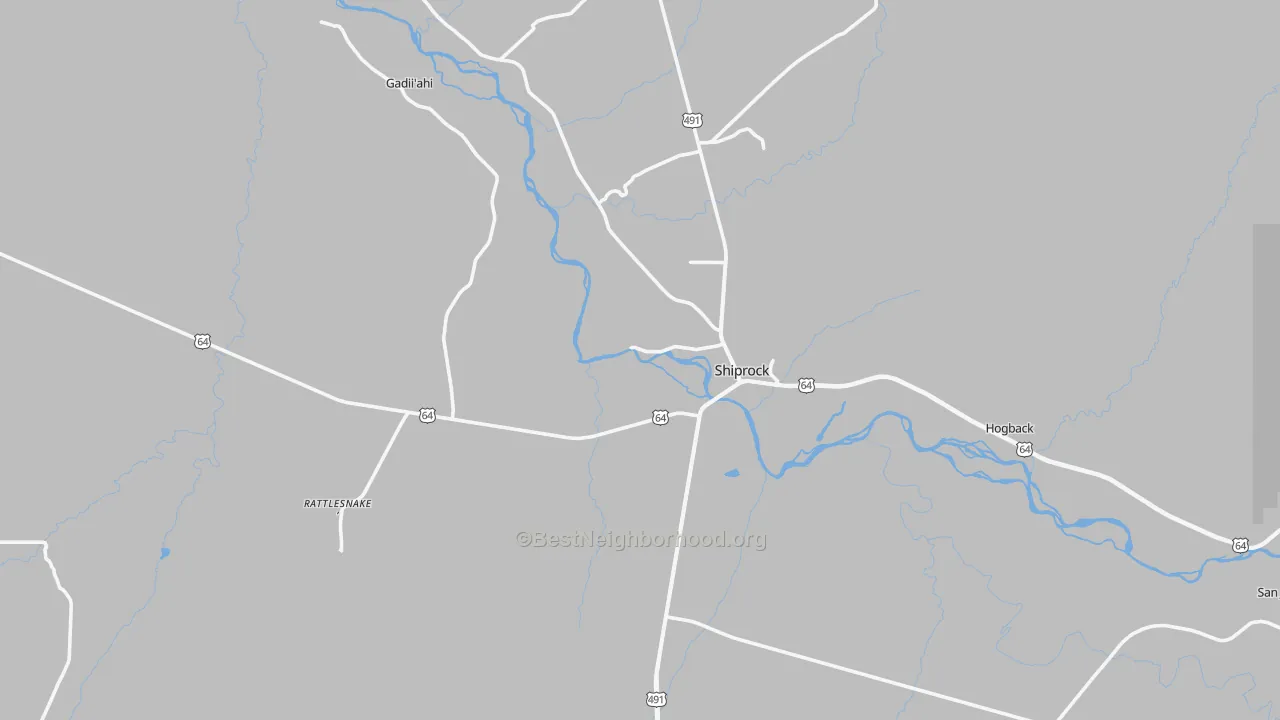 Transit Grade map of Shiprock, NM