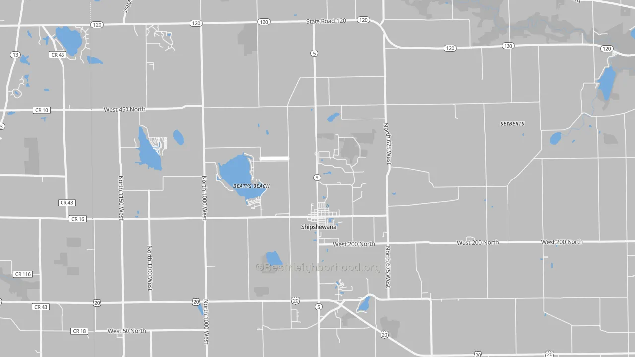 Transit Grade map of Shipshewana, IN