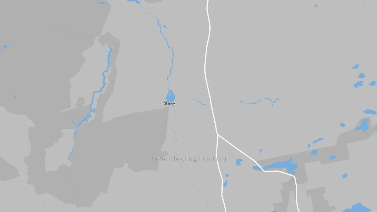 Transit Grade map of Shirley Mills, ME