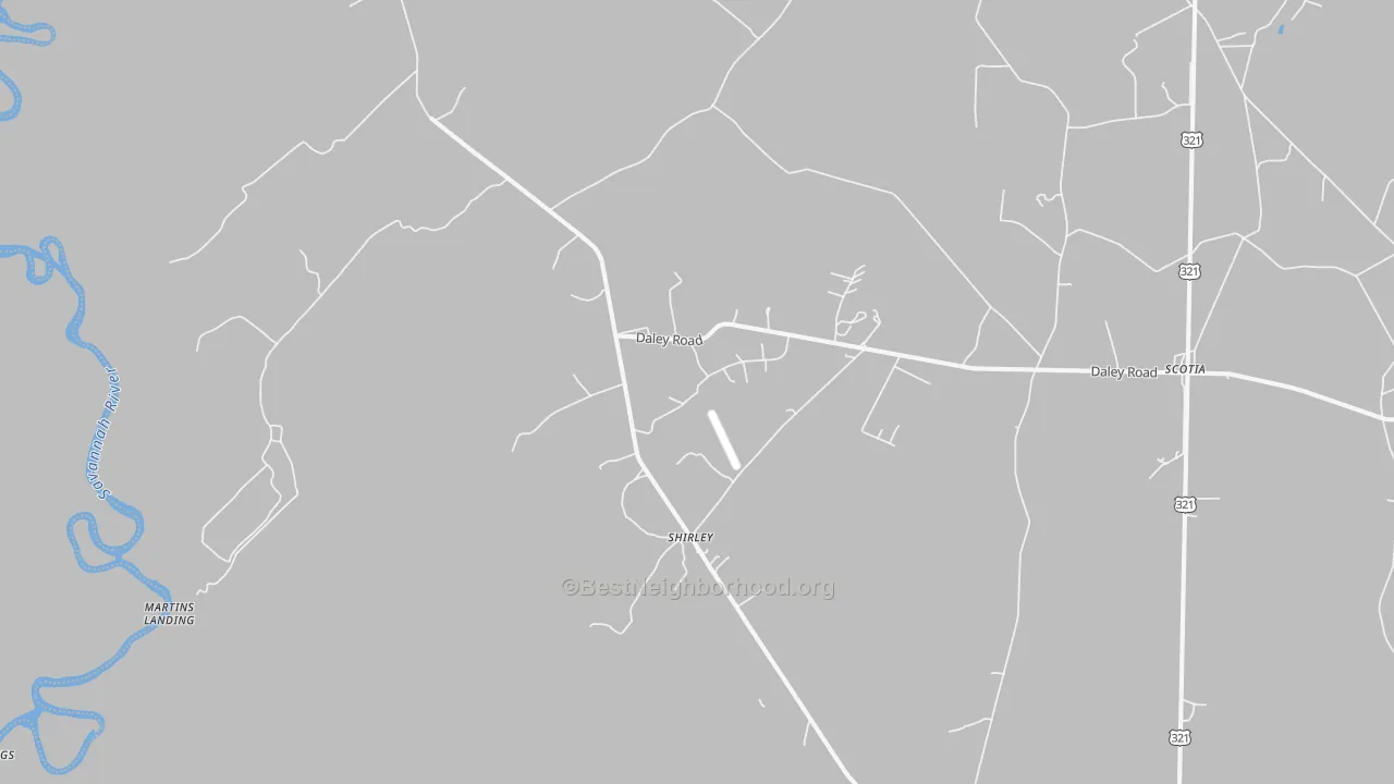 Transit Grade map of Shirley, SC