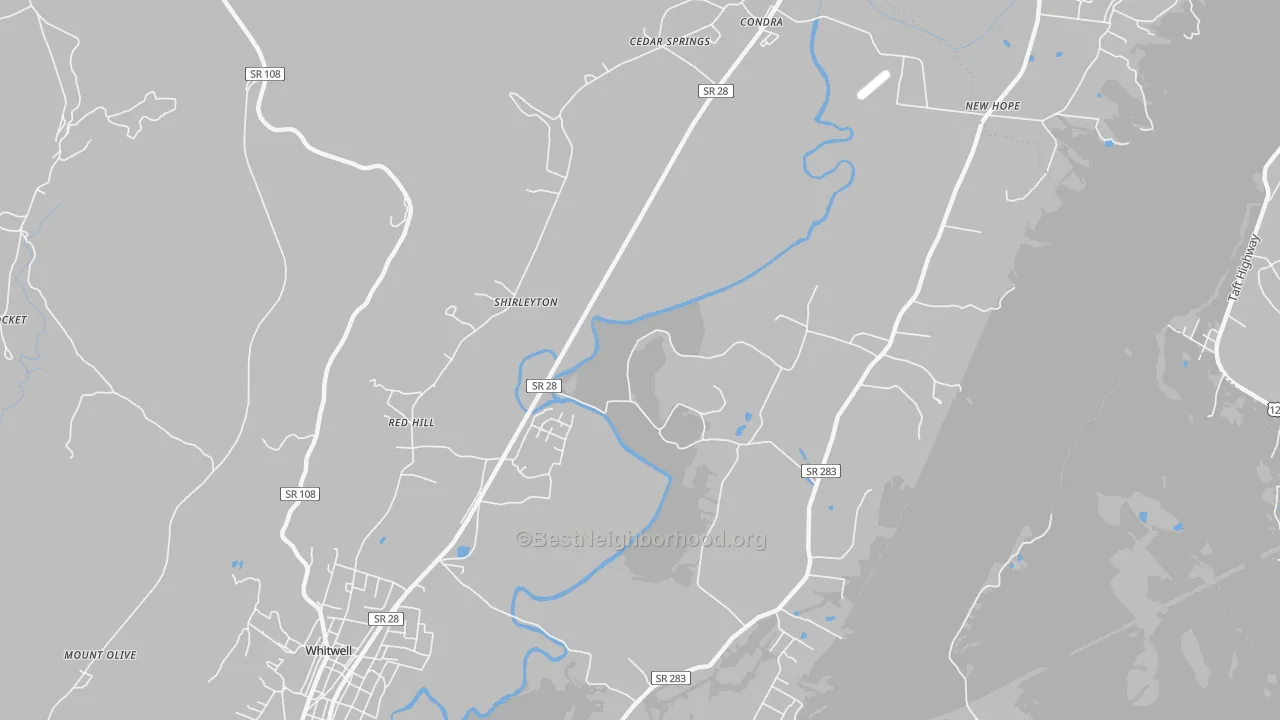Transit Grade map of Shirleyton, TN