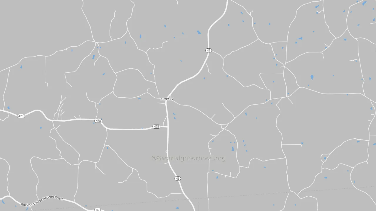 Transit Grade map of Shivers, MS