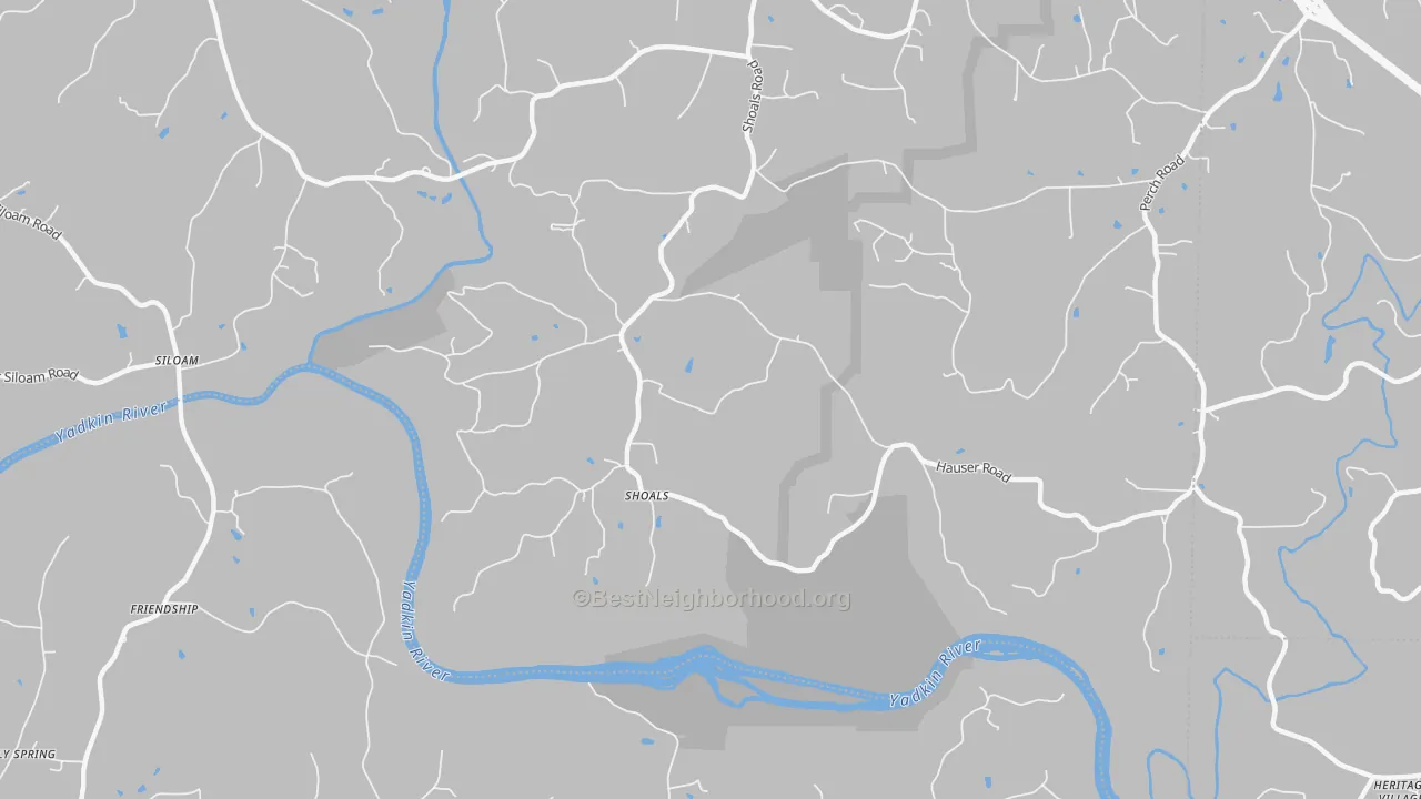 Transit Grade map of Shoal, NC