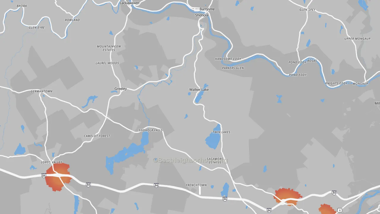 Transit Grade map of Shohola, PA