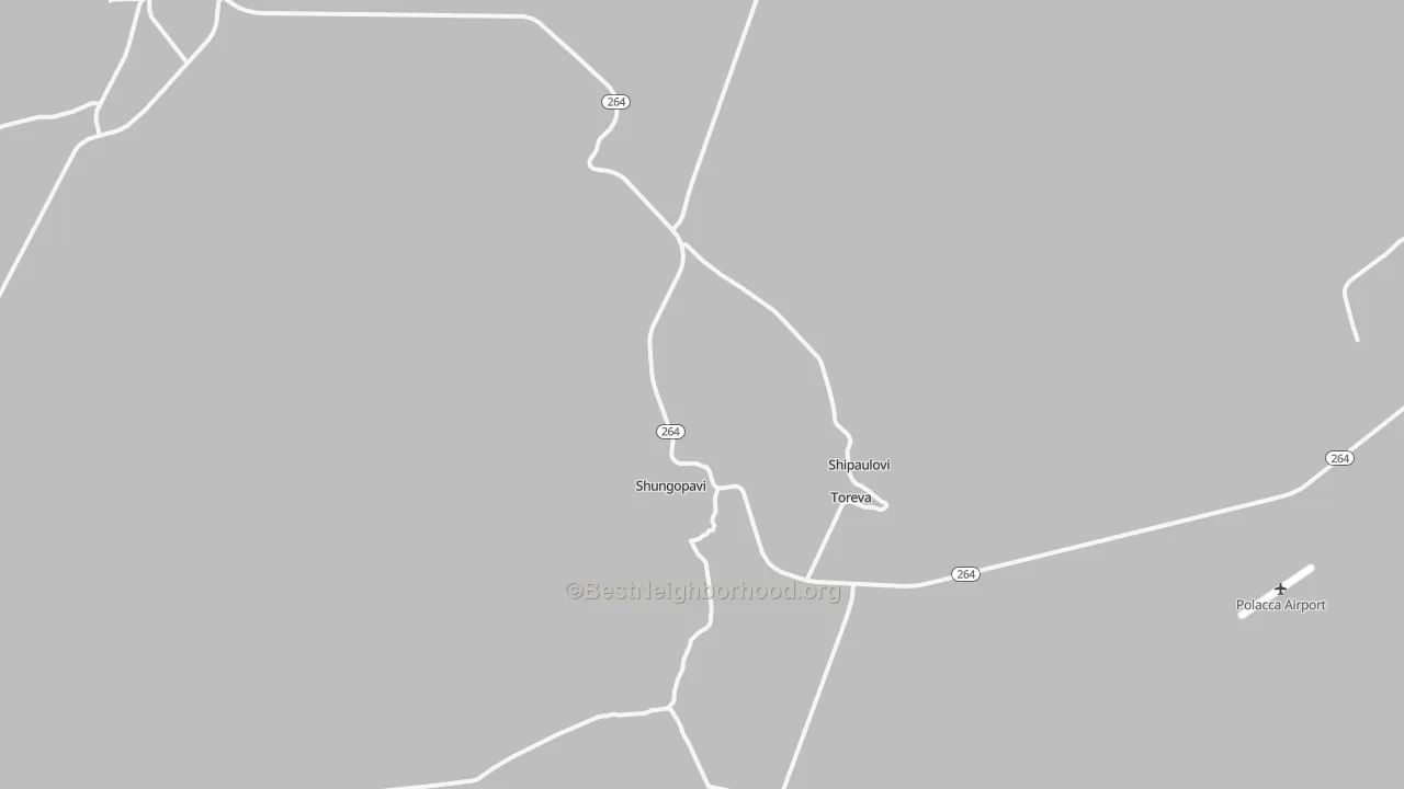 Transit Grade map of Shongopovi, AZ