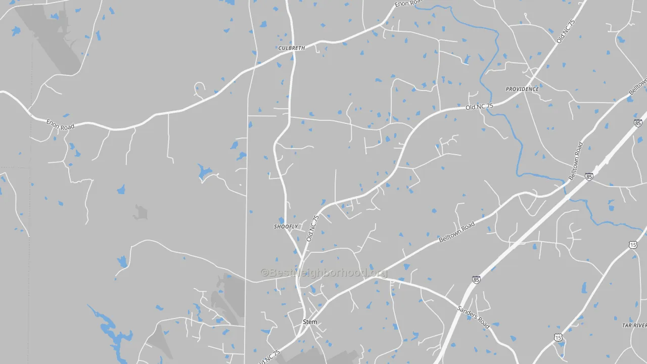 Transit Grade map of Shoofly, NC