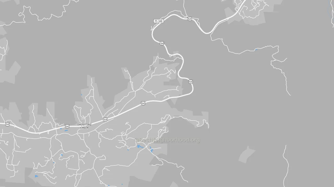 Transit Grade map of Shooting Creek, NC