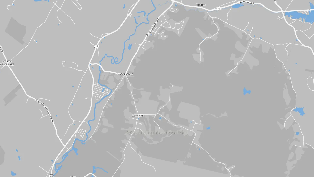 Transit Grade map of Short Falls, NH