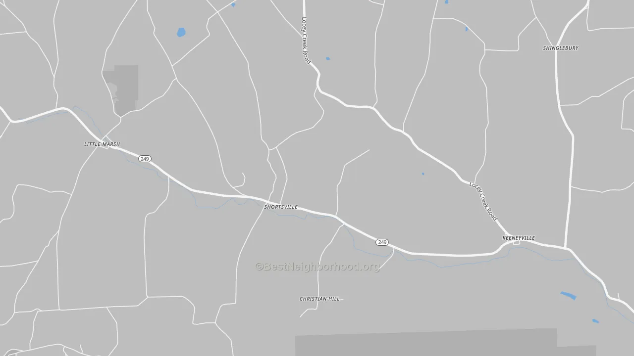 Transit Grade map of Shortsville, PA