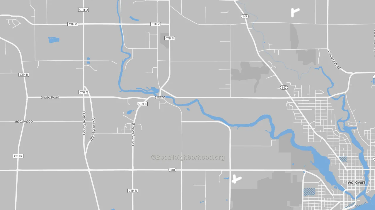 Transit Grade map of Shoto, WI