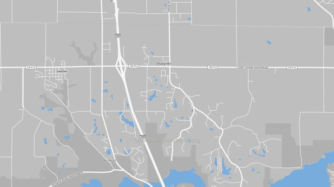 Transit Grade map of Shueyville, IA
