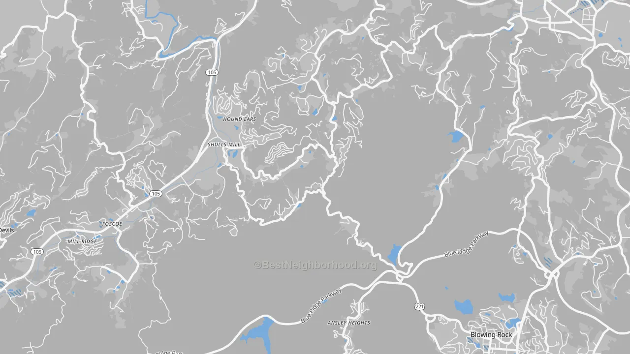 Transit Grade map of Shulls Mill, NC