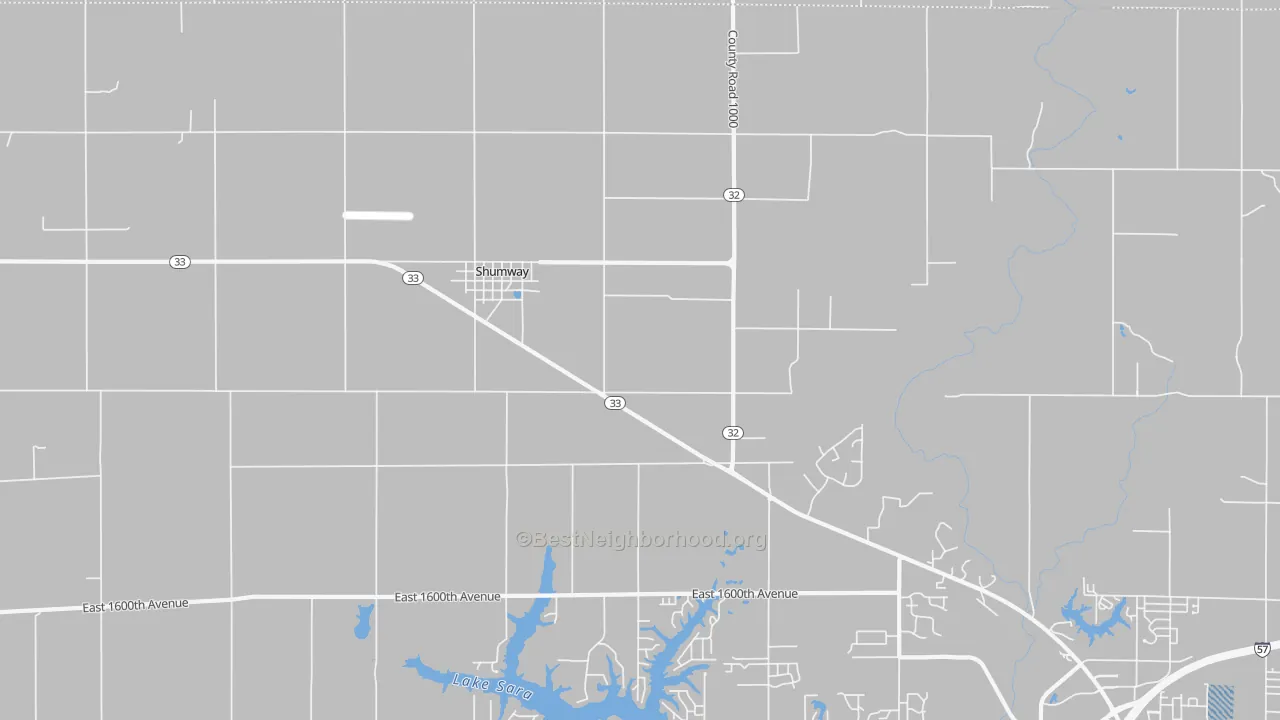 Transit Grade map of Shumway, IL