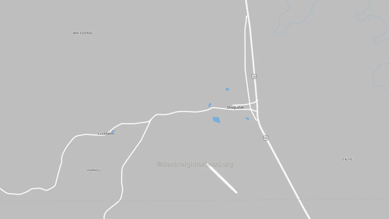 Transit Grade map of Shuqualak, MS