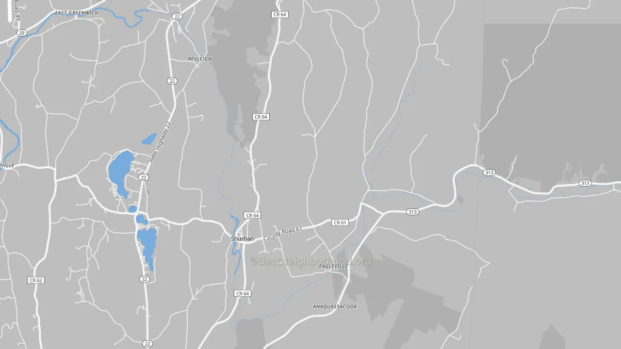Transit Grade map of Shushan, NY