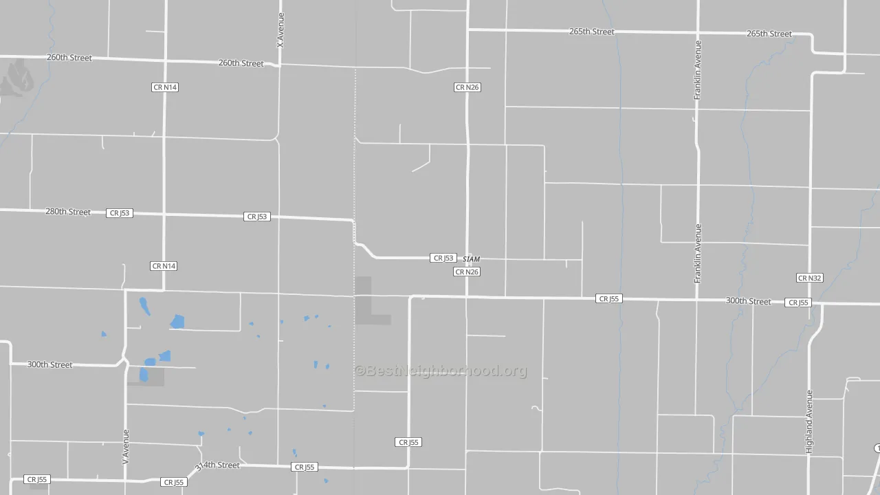 Transit Grade map of Siam, IA