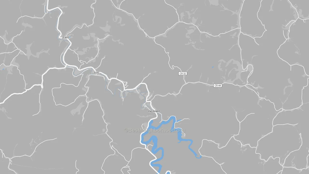 Transit Grade map of Sias, WV