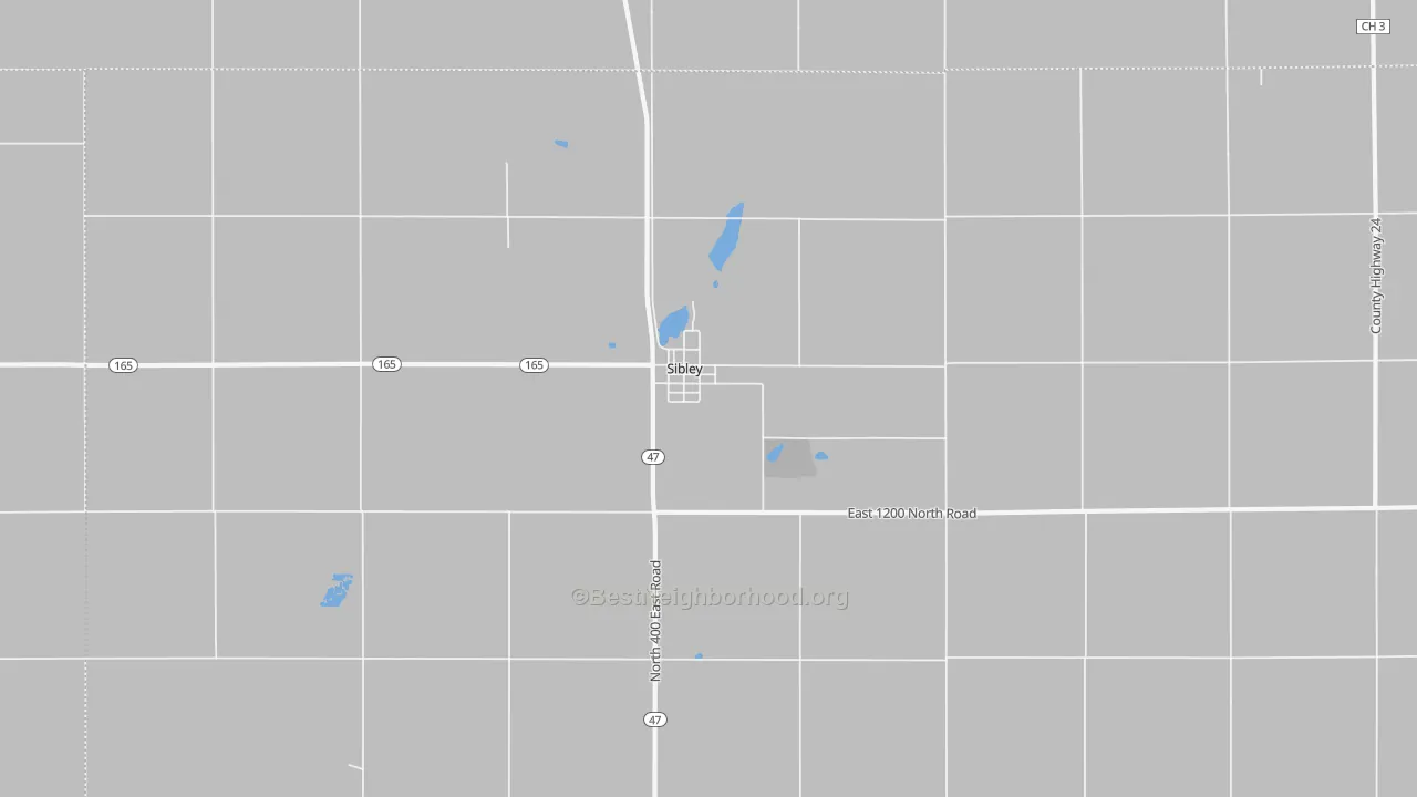 Transit Grade map of Sibley, IL