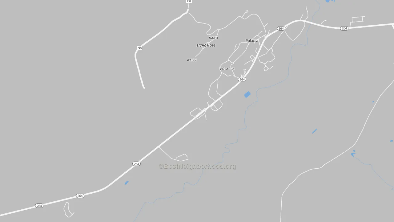Transit Grade map of Sichomovi, AZ