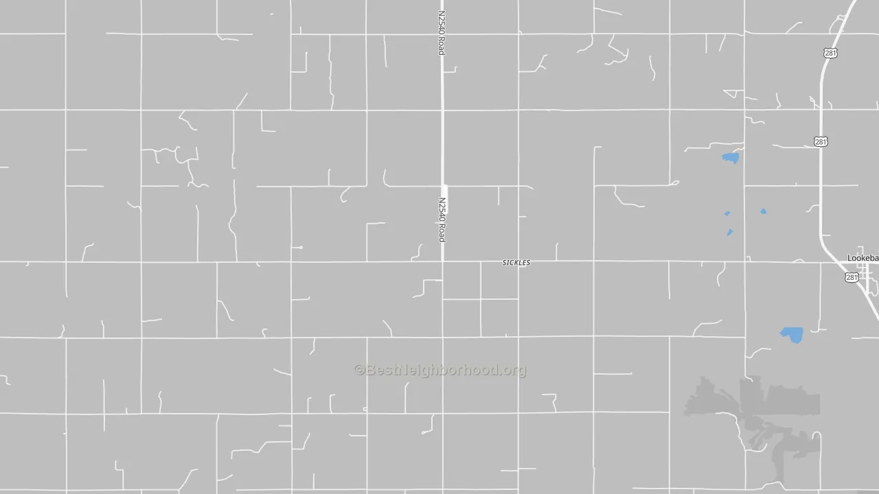 Transit Grade map of Sickles, OK
