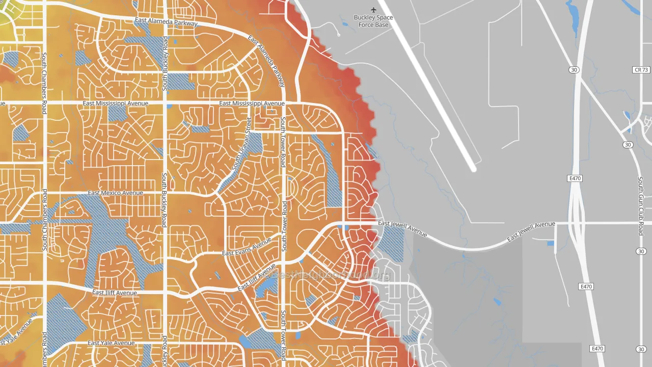Transit Grade map of Side Creek, Aurora, CO