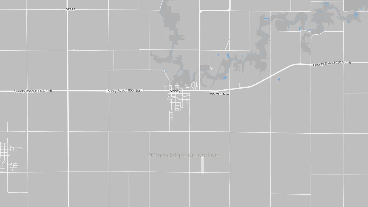 Transit Grade map of Sidney, IL