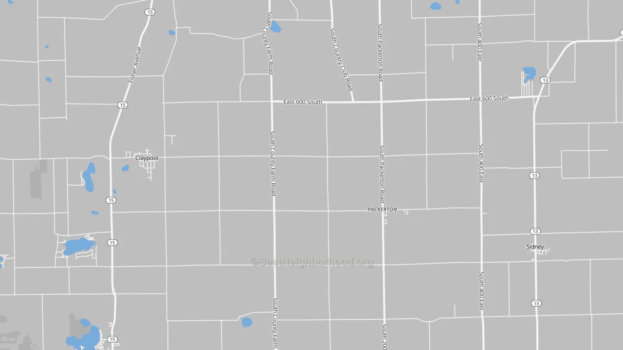Transit Grade map of Sidney, IN