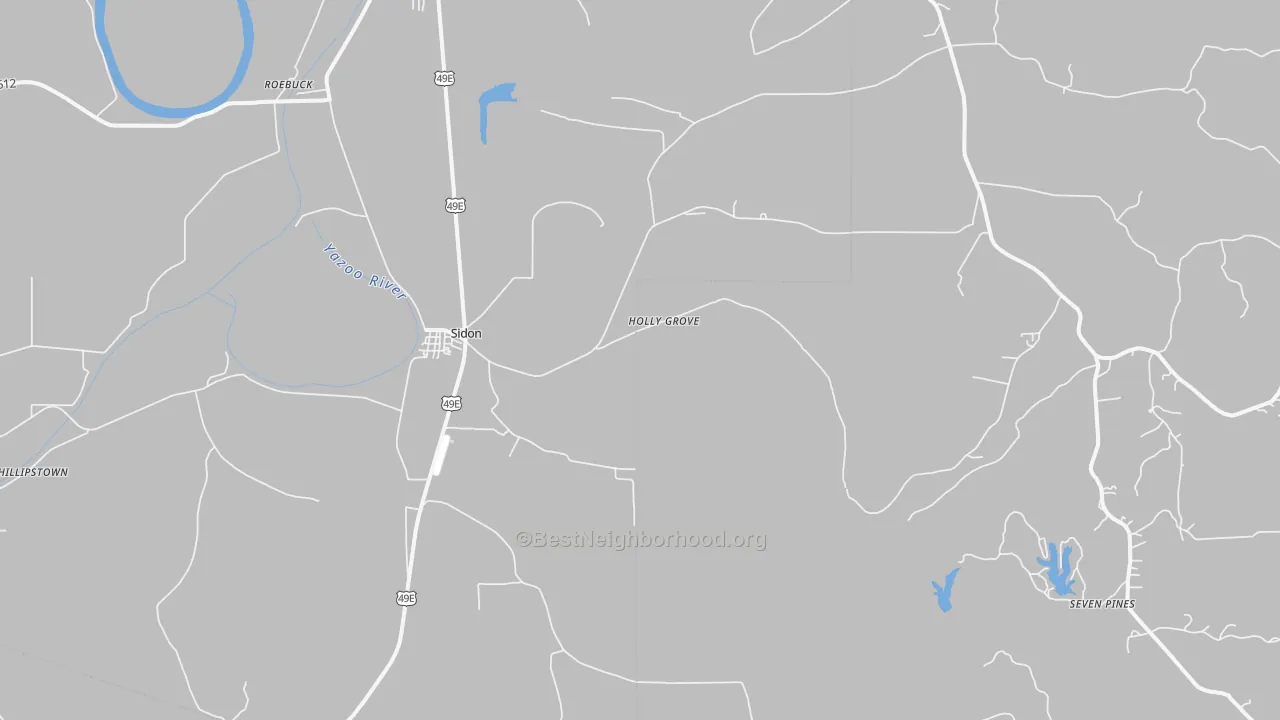 Transit Grade map of Sidon, MS