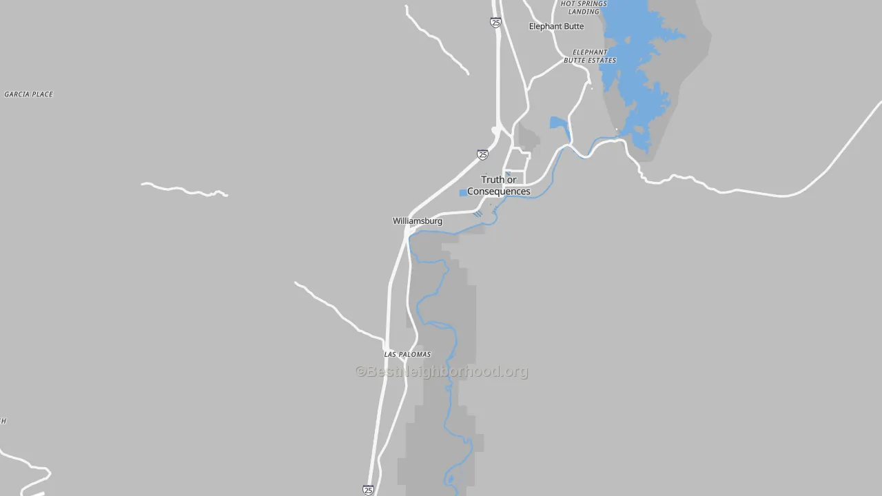 Transit Grade map of Sierra County, NM