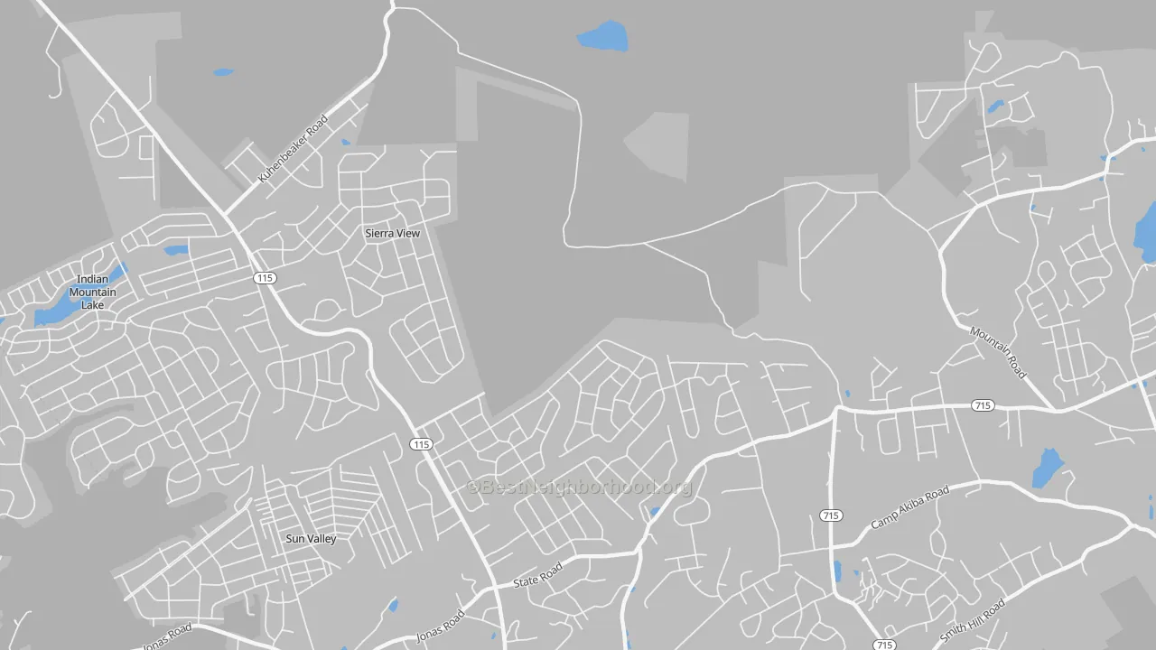 Transit Grade map of Sierra View, PA