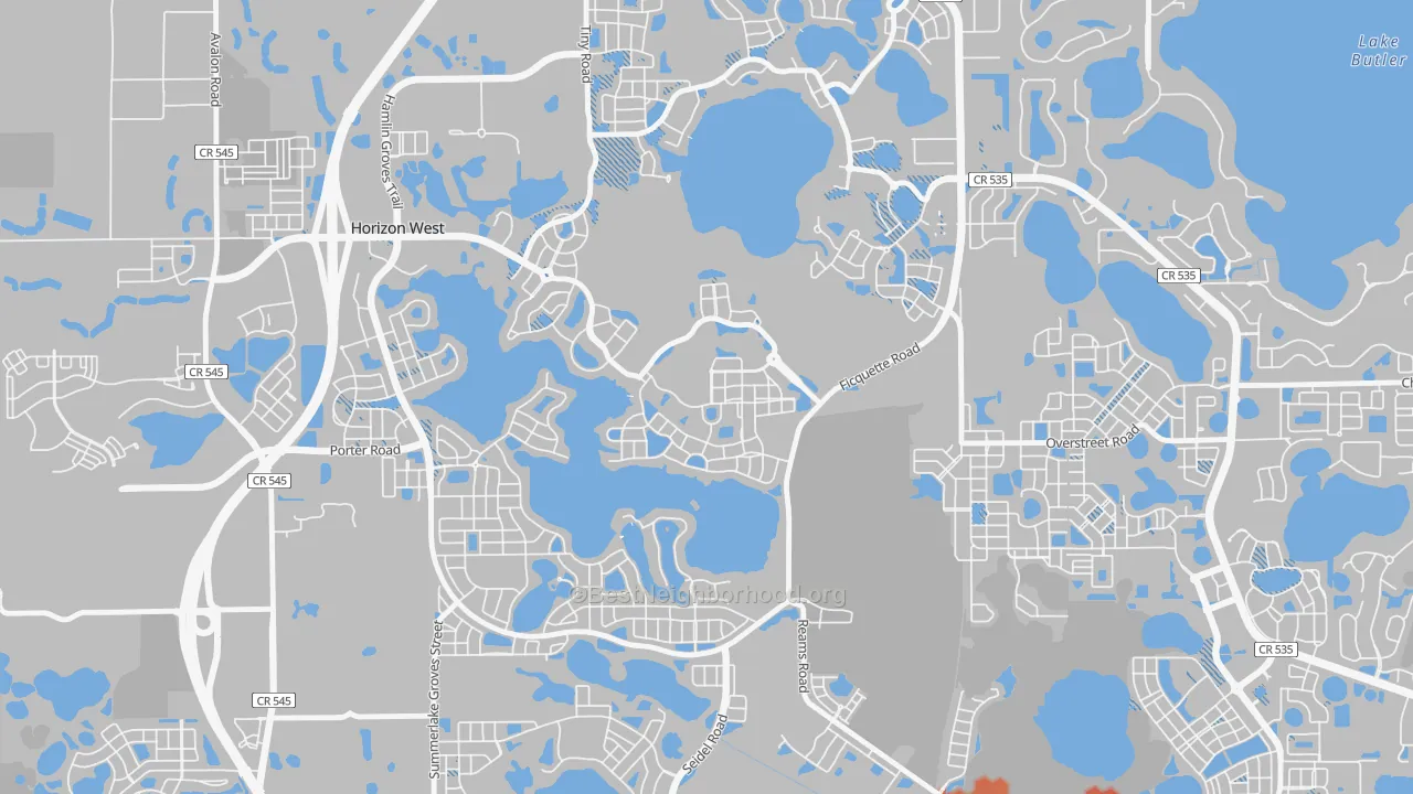 Transit Grade map of Signature Lakes, Horizon West, FL