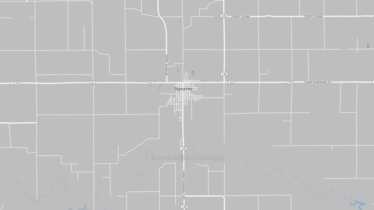Transit Grade map of Sigourney, IA
