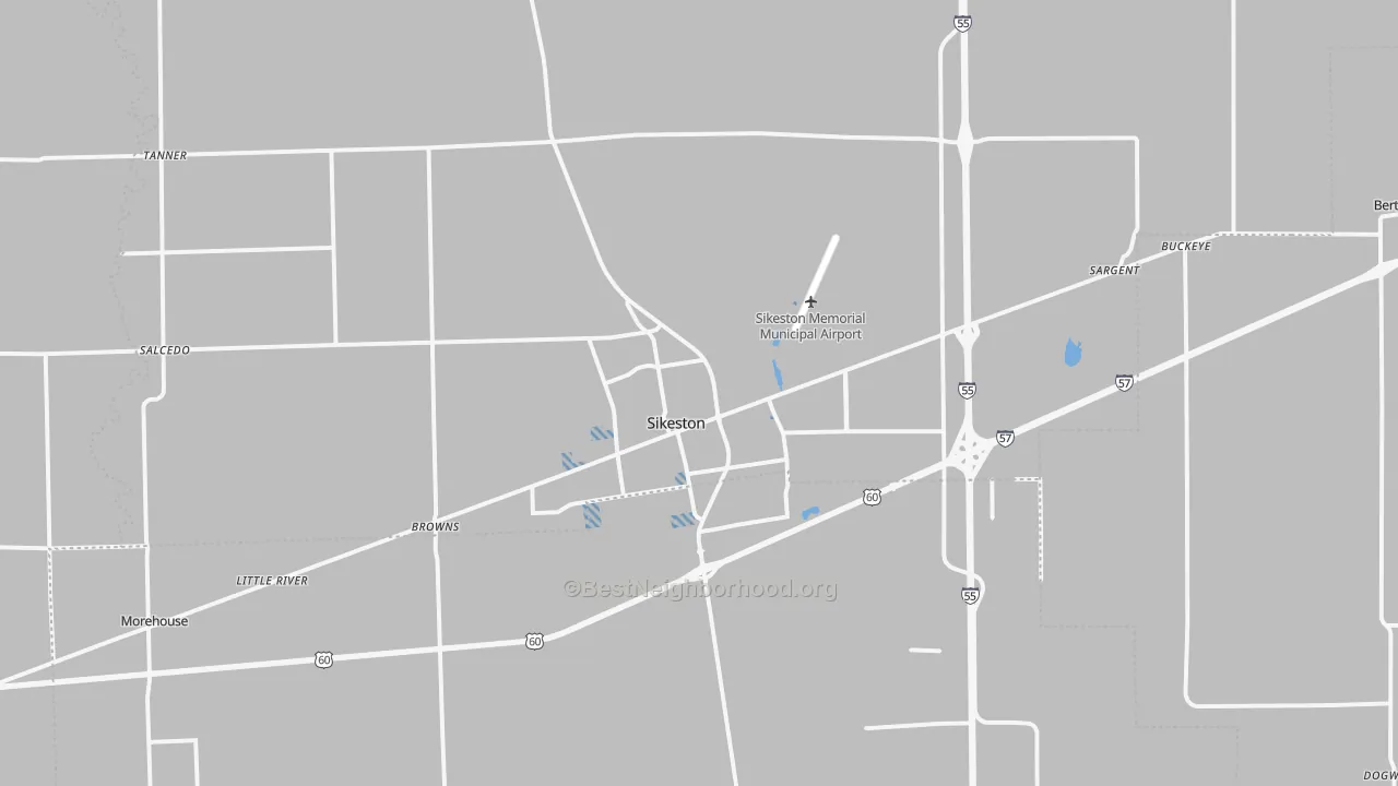 Transit Grade map of Sikeston, MO