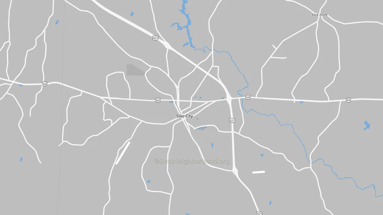 Transit Grade map of Siler City, NC